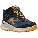 Keen ZIONIC MID WP YOUTH Detská outdoorová obuv, tmavo modrá, veľkosť 39