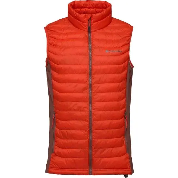 Columbia POWDER PASS VEST Pánska vesta, červená, veľkosť XXL