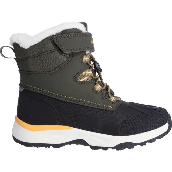 ALPINE PRO TAMBO Detská zimná obuv, zelená, veľkosť