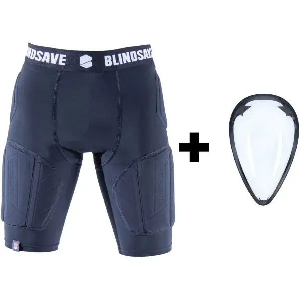 BLINDSAVE PROTECTION SHORTS PRO + CUP Šortky so suspenzorom, čierna, veľkosť