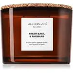 Vila Hermanos Apothecary Fresh Basil & Rhubarb vonná sviečka 350 g