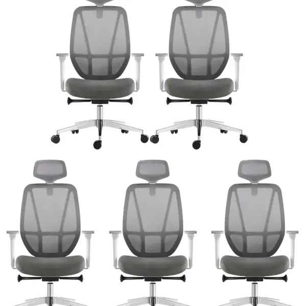 MERCURY 5PACK Ergonomická kancelářská židle AFRODITE šedá (5 ks)