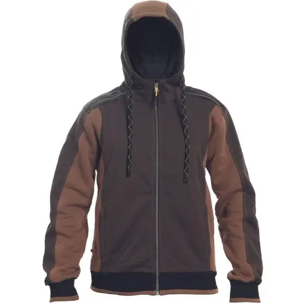 CERVA DAYBORO Pánska mikina, hnedá, veľkosť