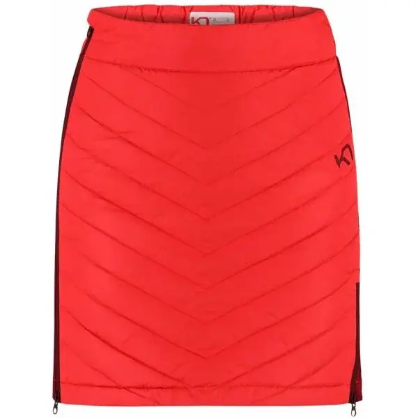KARI TRAA EVA Dámska zateplená sukňa, červená, veľkosť