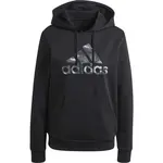 adidas CAMO GRAPHIC HOODIE Dámska mikina, čierna, veľkosť