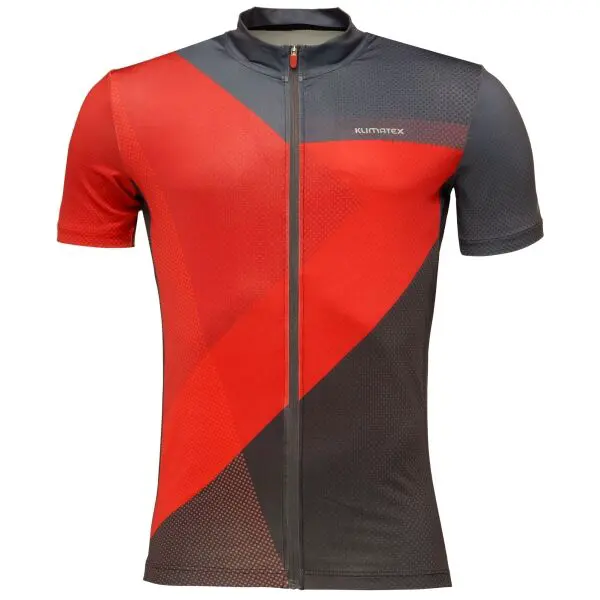 Klimatex KOBLET Pánsky cyklistický dres s krátkym rukávom, červená, veľkosť