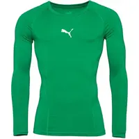 Puma LIGA BASELAYER TEE LS Pánske funkčné tričko, zelená, veľkosť