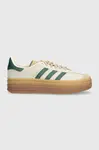 Semišové tenisky adidas Originals Gazelle Bold béžová barva, ID7056