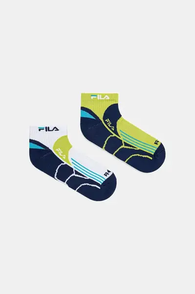 Ponožky Fila 2-pack tmavomodrá barva, F2526