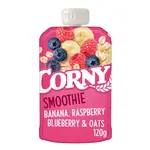 Corny Smoothie banán, maliny, borůvky, ovesné vločky kapsička 120 g