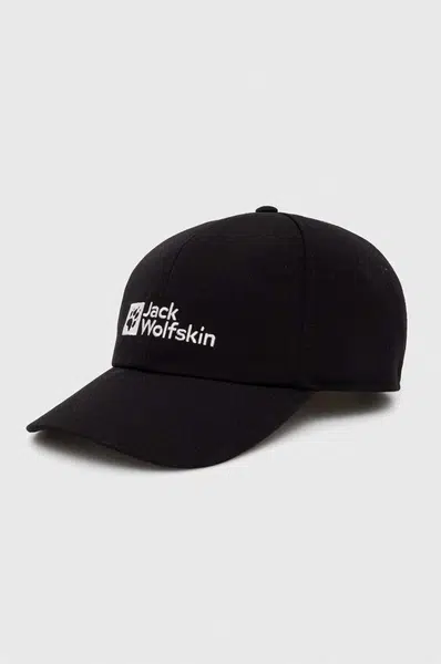 Kšiltovka Jack Wolfskin Baseball černá barva, s aplikací, 1900675