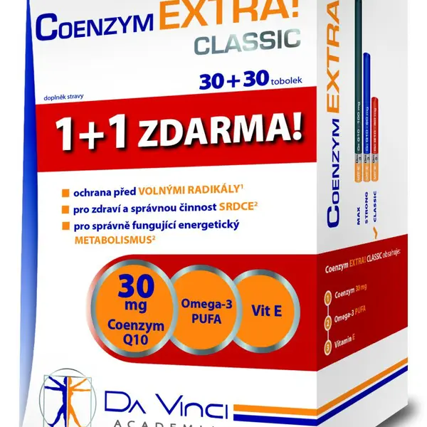 Da Vinci Academia Coenzym EXTRA! Classic 30 mg 30+30 tobolek