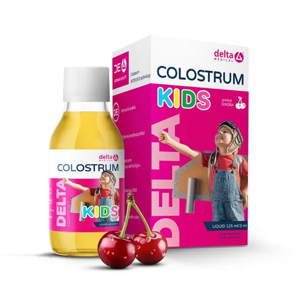 DELTA Colostrum Kids příchuť třešeň 125 ml