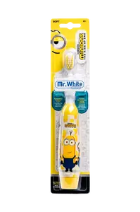 Mr. White Mimoň SOFT dětský zubní kartáček bateriový