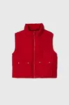 Dětská vesta United Colors of Benetton červená barva