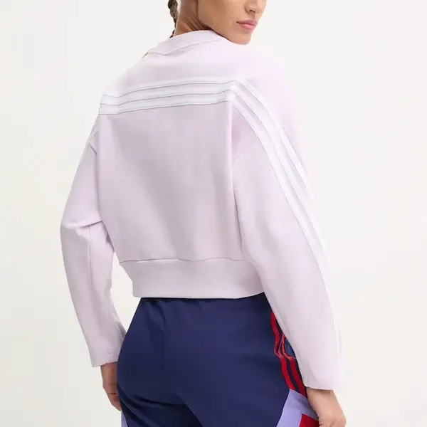 Mikina adidas Future Icons dámská, fialová barva, s aplikací, IW5260