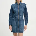 Džínové šaty G-Star modrá barva, mini, D25362-D301