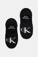 Ponožky Calvin Klein Jeans 2-pack dámské, černá barva, 701228817