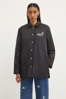 Bunda Moschino Jeans dámská, černá barva, přechodná, 0608.8217