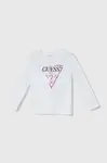 Dětská bavlněná košile s dlouhým rukávem Guess