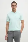 Polo tričko Calvin Klein tyrkysová barva, K10K111196