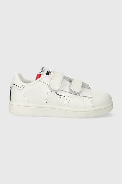 Dětské kožené sneakers boty Pepe Jeans PLAYER BASIC BK