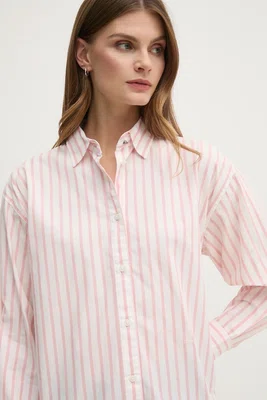 Bavlněná košile Pepe Jeans ARTEMISA bílá barva, relaxed, s klasickým límcem, PL304975