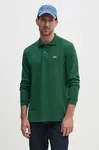 Bavlněné tričko s dlouhým rukávem Lacoste L1312 132