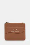Pouzdro na karty Armani Exchange béžová barva, 948539 CC783