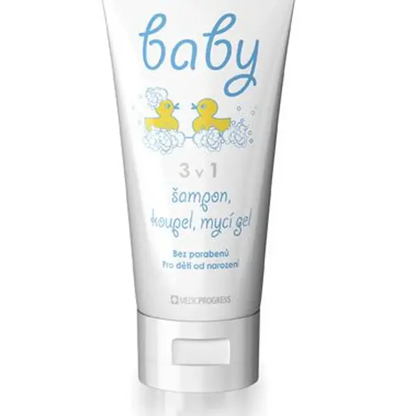 Medic progress Baby 3v1 šampon - koupel - mycí gel 200 ml
