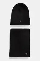 Čepice a šála Guess černá barva, GFBOXM.P4401