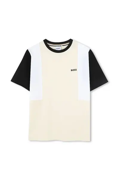 Dětské bavlněné tričko BOSS