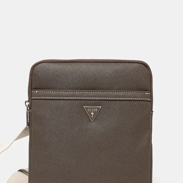 Ledvinka Guess CERTOSA hnědá barva, HMECSA P3123
