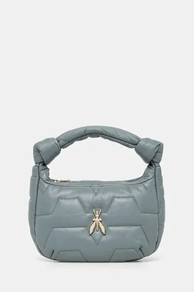 Kožená kabelka Patrizia Pepe zelená barva, 8B0223 L006