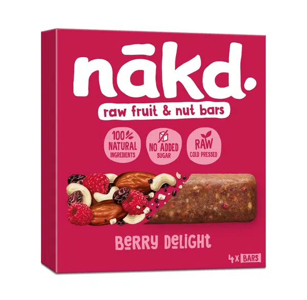 Nakd Tyčinka Berry Delight 4x35 g