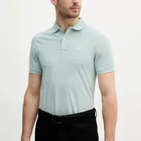 Bavlněné polo tričko Hackett London zelená barva, HM563426