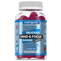 Nutrigums Mind & Focus Complex 60 želé - malina