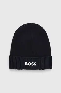 Čepice z vlněné směsi Boss Green BOSS GREEN Asic_Beanie-X