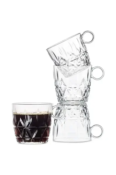 Sada skleněných šálků Sagaform Picknick Juni 4-pack