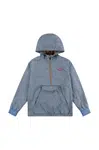 Dětská bavlněná mikina Levi's LVB CHAMBRAY ANORAK s kapucí, hladká