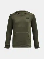 Kaki športová mikina Under Armour UA Armour Fleece Graphic HD