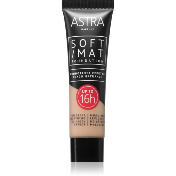 Astra Make-up Soft Mat Foundation lehký make-up odstín 004 vanilla 30 ml