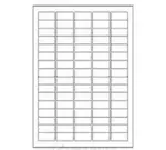 Samolepiace etikety 35,6 x 16,9 mm, 80 etikiet, A4, 100 listov