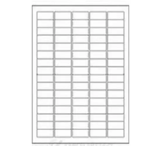Samolepiace etikety 35,6 x 16,9 mm, 80 etikiet, A4, 100 listov