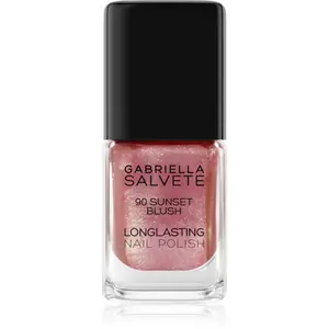 Gabriella Salvete Longlasting Enamel dlhotrvajúci lak na nechty s perleťovým leskom odtieň 90 Sunset Blush 11 ml