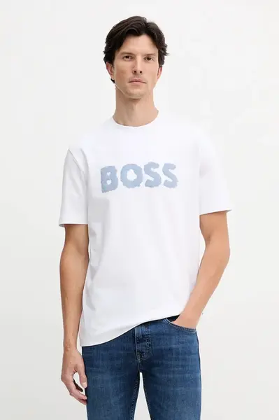 Bavlněné tričko BOSS Orange Te_Frozen