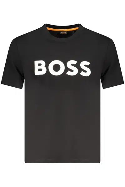 HUGO BOSS MEN'S SHORT SLEEVE T-SHIRT BLACK