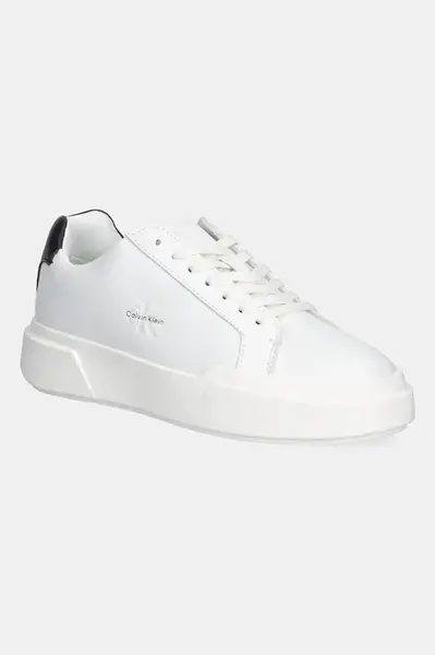 Kožené tenisky Calvin Klein CHUNKY CUPSOLE LACEUP LTH
