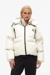 Péřová bunda Karl Lagerfeld černá barva, zimní, A3W15020