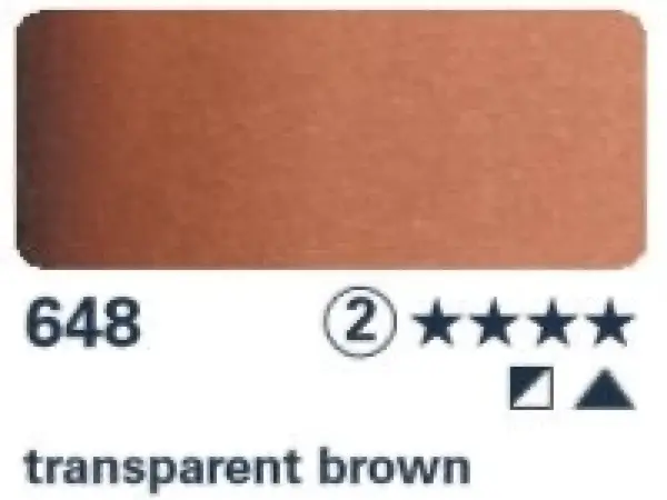 Akvarelová barva Horadam 1/2 – 648 transparent brown